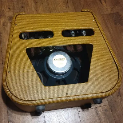 Kendrick Texas Crude Harp Amp 1994 Shellac Tweed | Reverb