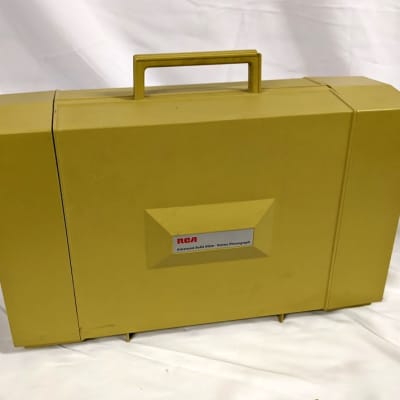 RCA VPN34N 1960's Yellow Portable Record Player w/ Original Speakers - For Parts or Repair image 17