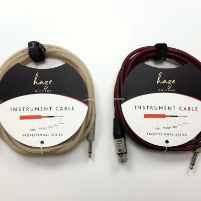Haze Instrument Mic Cable XLR Plug, 3 Way, 6.35mm (1/4