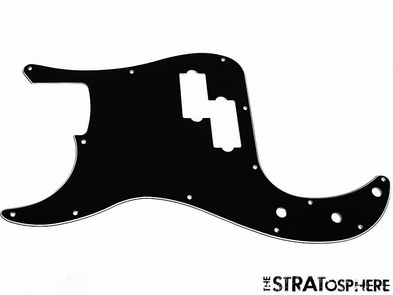* NEW LEFTY Black PICKGUARD for Fender Precision P Bass 3 Ply Reverb