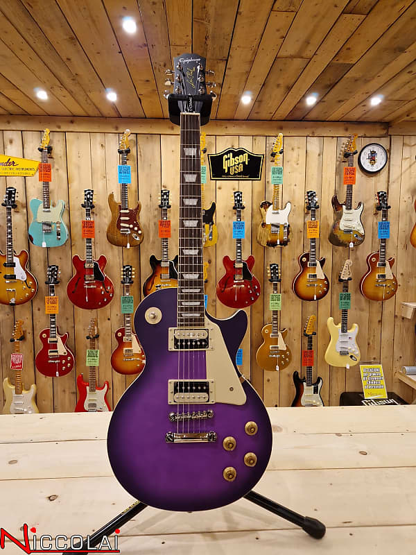 Epiphone Les Paul Classic Worn Violet Purple | Reverb