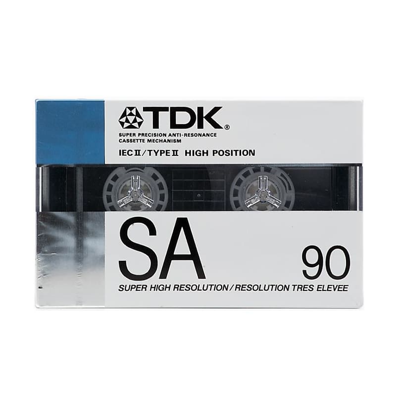 1988 TDK SA 90 Type II Chrome Cassette Tape