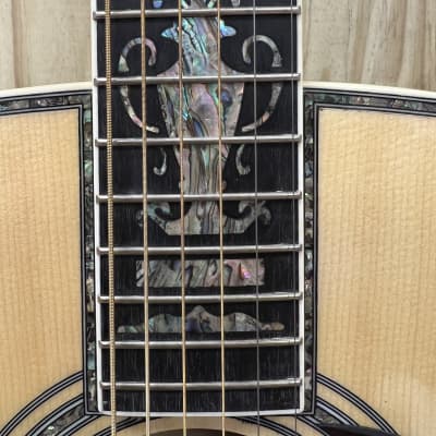 DREADNOUGHT FORTY FIVE D model acoustic guitar 2024 - Natural inlays galore FREE WRANGLER DENIM STRAP image 4