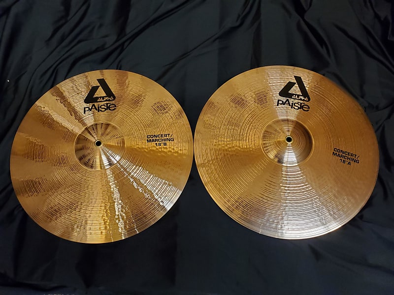 Paiste Alpha 18" Concert/Marching Cymbals image 1