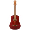 Fender FA-15 3/4 Scale Steel String Acoustic Guitar with Gig Bag, RED