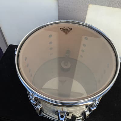 1970s Ludwig White Marine Pearl Wrap 9 x 13" Tom - Looks And Sounds Great! image 5