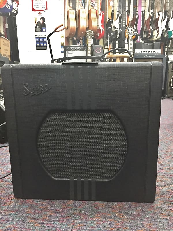 Supro Delta King 12-15W Tube Amp for Guitar-1822R-Classic Sound-Black and Black image 1