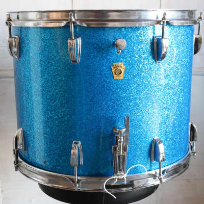 Ludwig 12x15" Blue Sparkle Snare Drum 3ply Vintage 1960's #2 image 1
