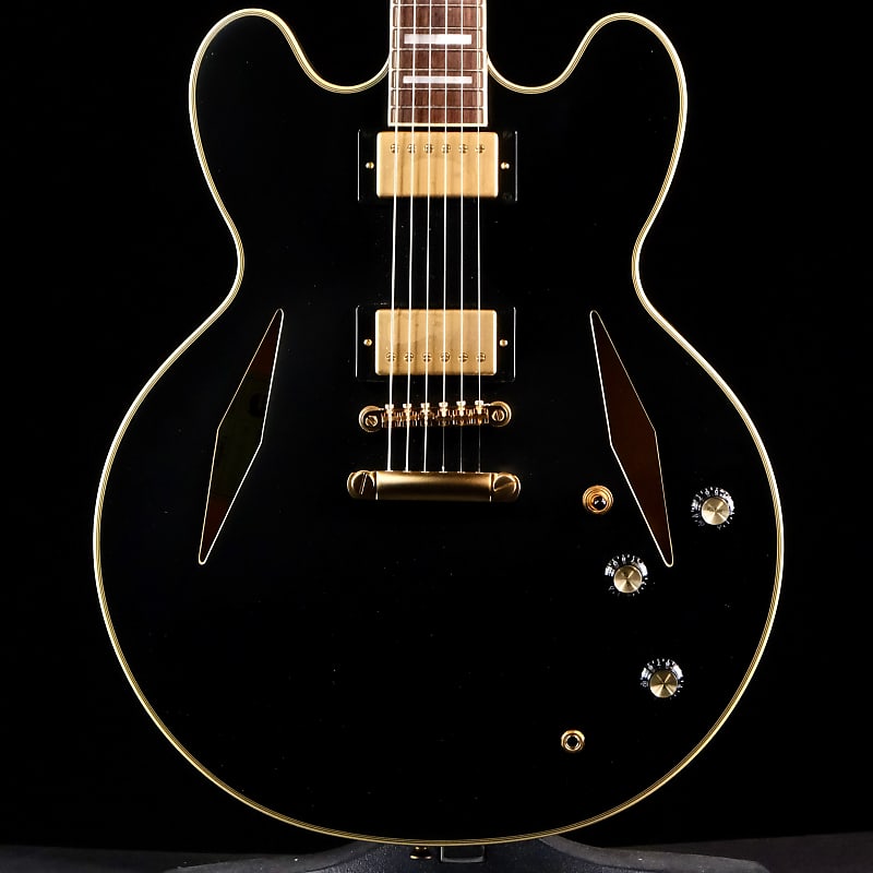 Epiphone Emily Wolfe Sheraton Stealth Semi-Hollow Electric Guitar - Black Aged Gloss image 1
