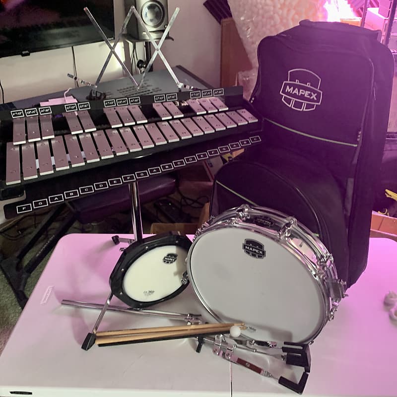 Mapex Snare Drum/Bell Education Student Percussion Kit with Reverb