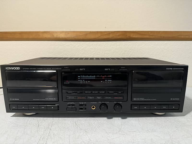 Kenwood 35W Double Cassette Deck Player outlets Recorder KX-W8040 TESTED