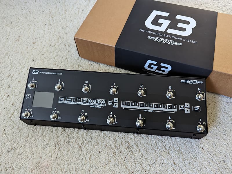 The GigRig G3 Effects Pedal Switching System Reverb