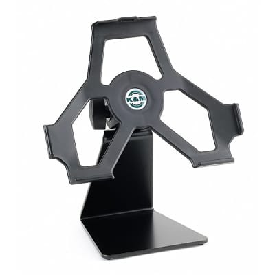 K&M 19752 ipad stand SUPER robust New never used iPad 2nd, 3rd or 4th Swivels  90 degree- image 4