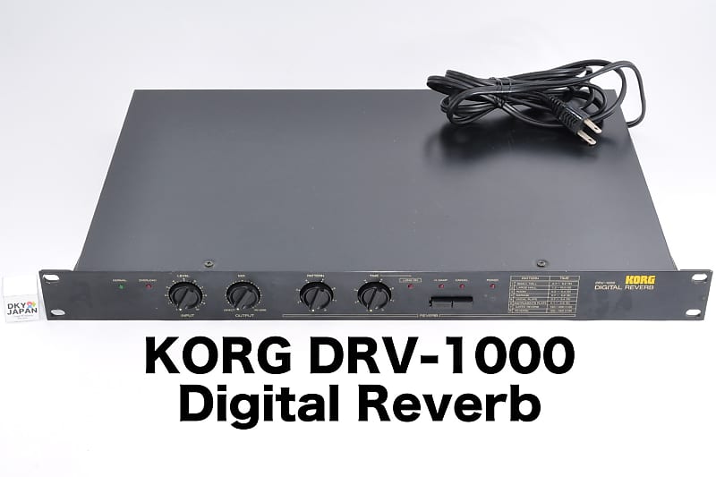Korg DRV-1000 Digital Reverb 1U Rack Mount Effects Processor Used 