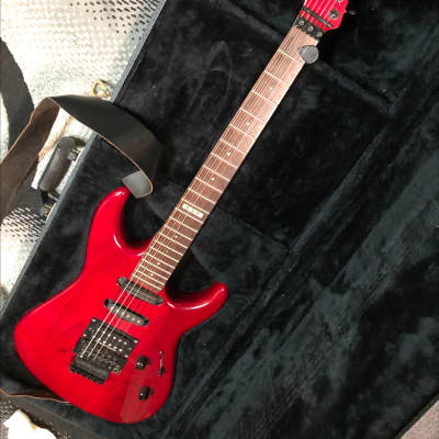 ESP Mirage Deluxe 1995 - see thru red for sale