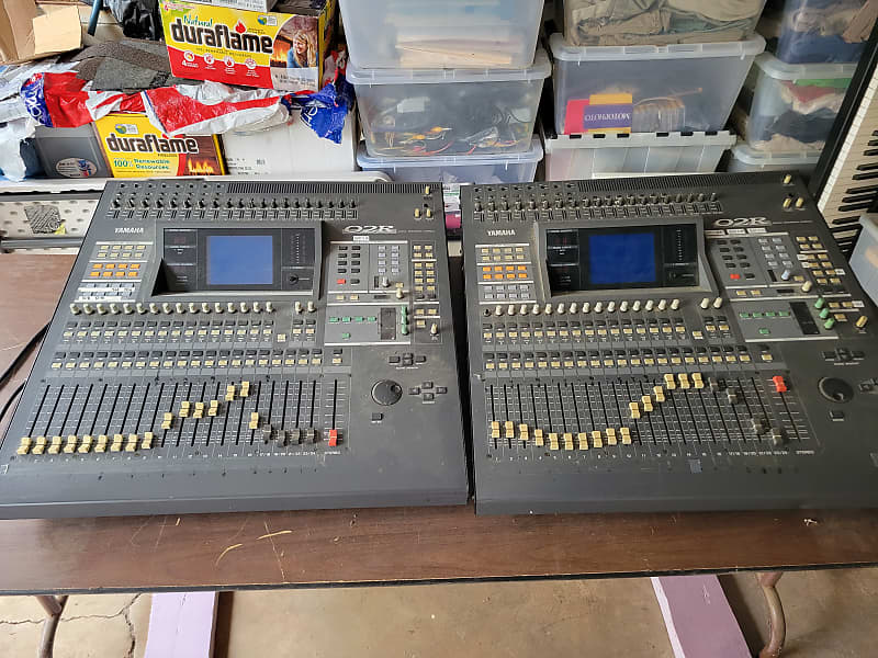 Two Yamaha 02R Version 2 Digital Mixing Boards, w/Meter Reverb