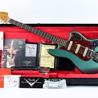 Fender Custom Shop B2 Bass VI Journeyman Aged Sherwood Green Metallic image 3