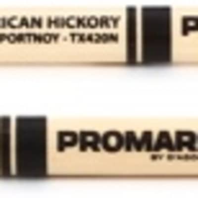 Promark Hickory 420 Mike Portnoy Signature Drumsticks - Nylon Tip image 1