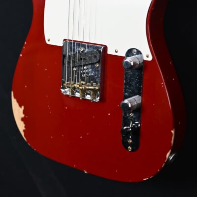Fender Custom Shop B3 LTD Reverse '50s Telecaster from 2023 in Relic Cimarron Red with original hardcase image 6
