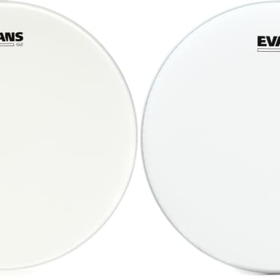 Evans G2 Coated Drumhead - 15 inch  Bundle with Evans G2 Coated Drumhead - 13 inch image 1
