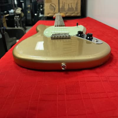 Fender Mexican 75th Anniversary Mustang Electric Guitar Firemist Gold 2021 image 22