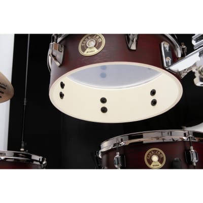 Tama Club-JAM Pancake 4pc Drum Set Burgundy Walnut Wrap image 3