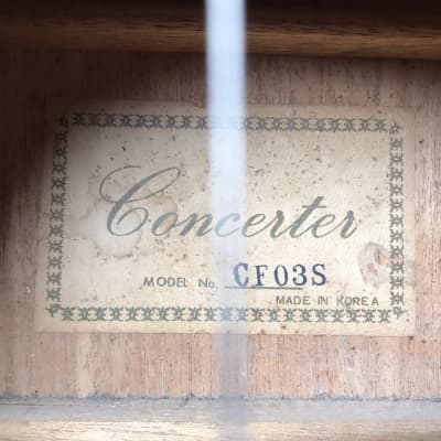 Concerter CF03S Acoustic Guitar w/ Case image 12