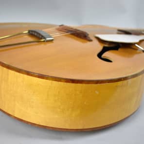 Circa 1940s Kay K-42 Vintage Archtop Acoustic Guitar Natural Finish image 10