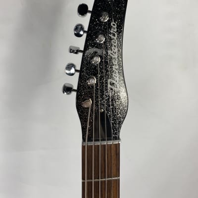 Danelectro Baritone Electric Guitar - Black Metalflake image 3