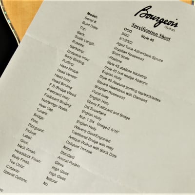 Bourgeois 000-45 - Brazilian image 22