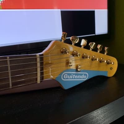 Guitendo Custom Deluxe NES Guitar with internal Classic Mini System image 6
