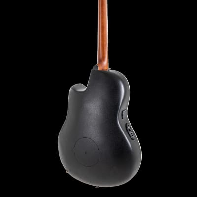 Ovation CEB44X-7C-G Celebrity Elite Mid-Depth Acoustic-Electric Bass Guitar Cognac Burst image 4
