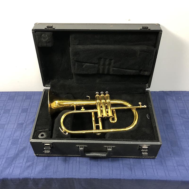 King 650 USA Bb Flugelhorn Flugel Horn with Case Reverb