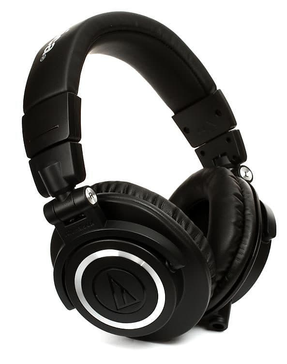 Audio-Technica ATH-M50x Professional Studio Monitor Headphones Black image 1