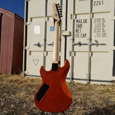G&L USA CUSTOM SHOP Rampage 22 Orange Flake 6-String Electric Guitar w/ Shop Black Tolex Case image 11