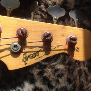Greco Super Real Jazz Bass 1980 3 tone. Top of the Greco
