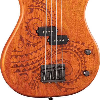 Luna Tattoo 30" Short Scale Electric Bass Guitar image 7