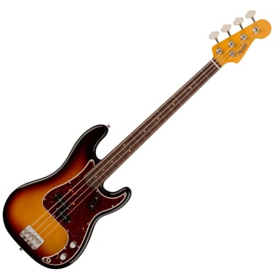 Fender American Vintage II 1960 Precision Bass Rosewood 3 Colour Sunburst image 2