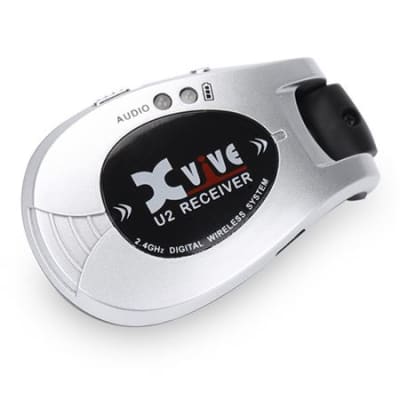 Xvive U2 Rechargeable Compact Digital Wireless Guitar System Silver image 5