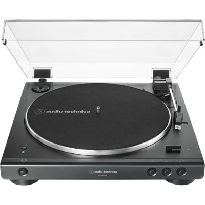 Audio-Technica AT-LP60XBT Belt-Drive Bluetooth Turntable, Black, USED, Blemished image 1