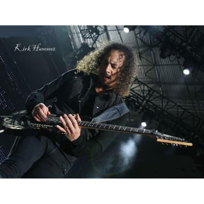 Epiphone Kirk Hammett Signature 1979 Flying V Guitar w/ Gibson Pickups and Hardshell Case - Ebony image 11