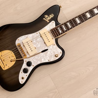 1997 Fender Jazzmaster Ventures Signature JM-165VR Midnight Black, 100% Original w/ USA Pickup & Case, Japan MIJ for sale