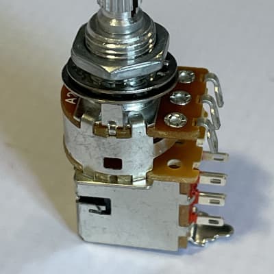 NEW - Allparts Alpha 250K Push Pull Potentiometer Audio Taper Split-Shaft EP-0285 image 3