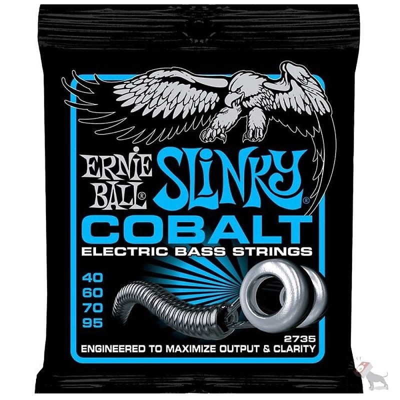 Ernie Ball 2735 Cobalt Extra Slinky Electric Bass Strings (40-95) image 1