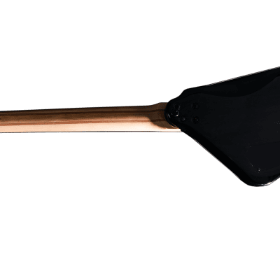 BootLegger Guitar Spade Gibson Scale 24.75 Headless Guitar With Case 2022 Black image 9