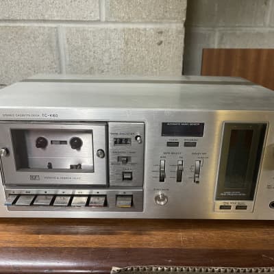Sony TC-K60 Cassette Player/Recorder (1970’s) Silver - Parts/Repair image 2