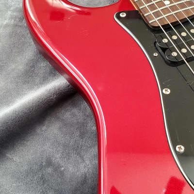 2003 Squier Standard Double Fat Strat Stratocaster Electric Guitar - Candy Apple Red Finish image 9