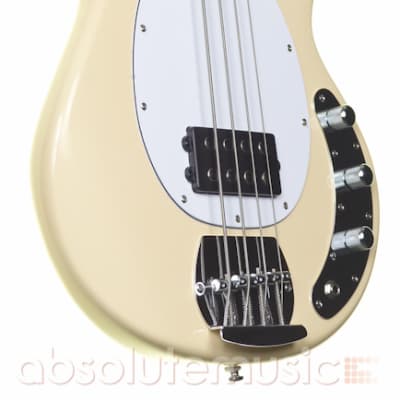 Sterling By Musicman SUB RAY4 Bass Guitar, Vintage Cream, Jatoba Fingerboard image 6