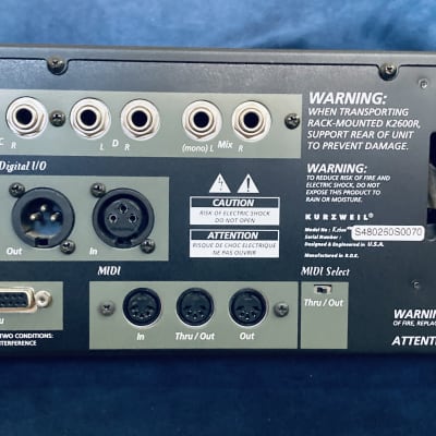 Kurzweil K2600RS  🎹 Rackmount VAST Synthesizer/Sampler • FULLY LOADED • Custom • Mint • Warranty image 12