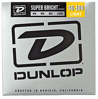 Dunlop DBSBN40100 Super Bright Nickel Wound Bass Strings 4-String Light Gauge Set - 40-100 image 1